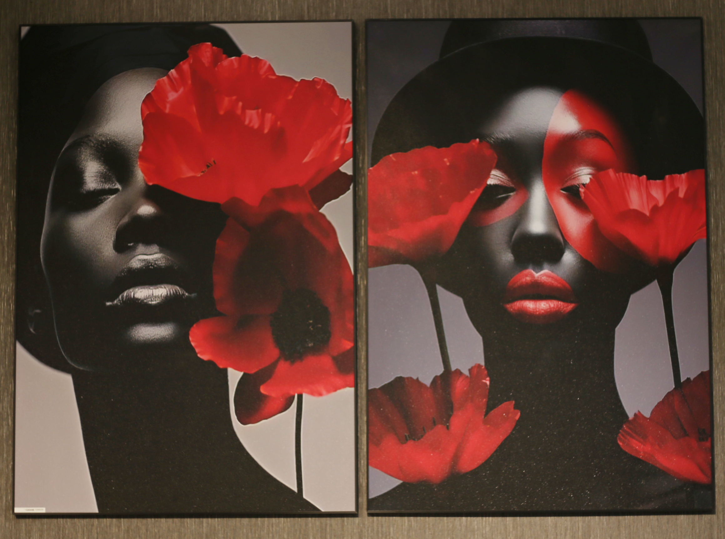 გოგონა ყაყაჩოებით